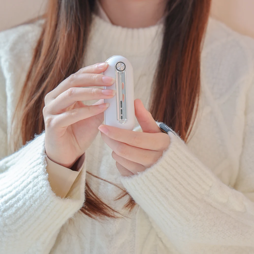 Custom Logo OEM 2000mah USB Cute Power Bank Hand Warmers Rechargeable Reusable Pocket Hand Warmer Portable N2 Bathroom Heater