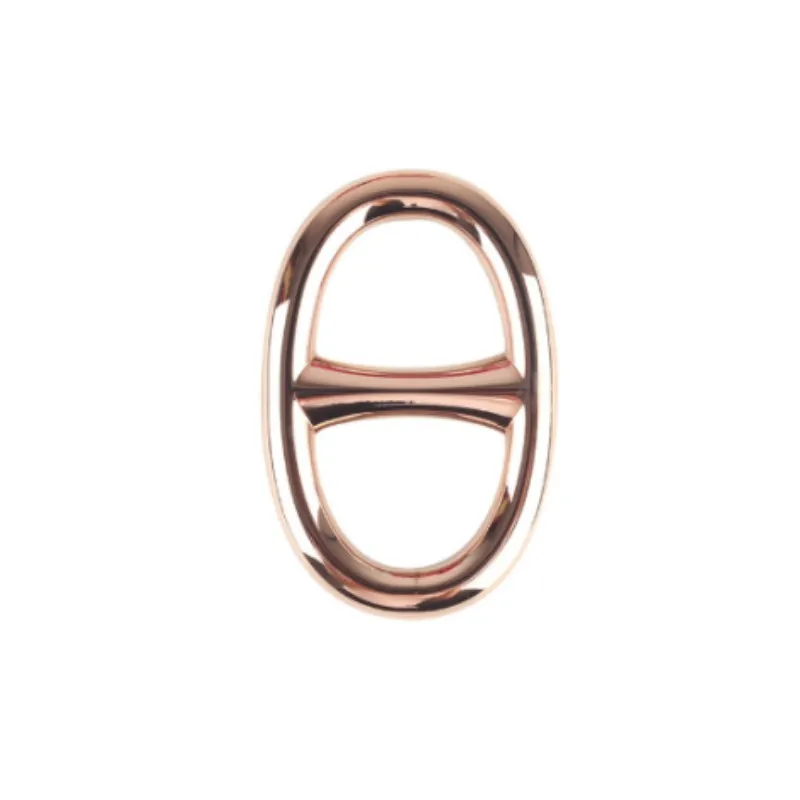 High Quality Woman Scarf Zinc Alloy Oval Shape Metal Buckle