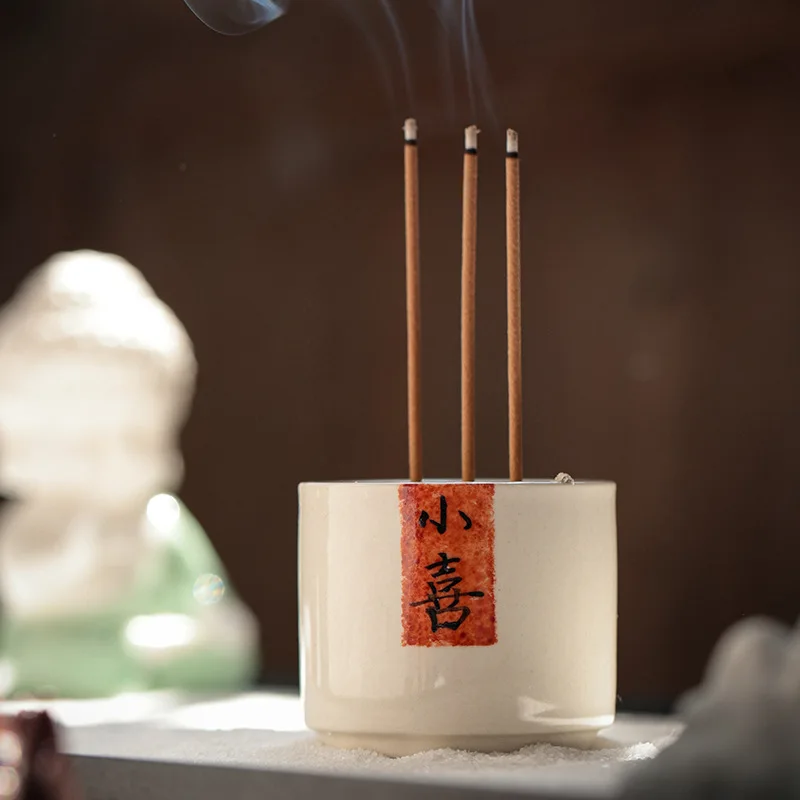 Sandalwood agarwood Zen tea ceremony accessories Small Porcelain Incense Burner Australia Ceramic Incense Bowl