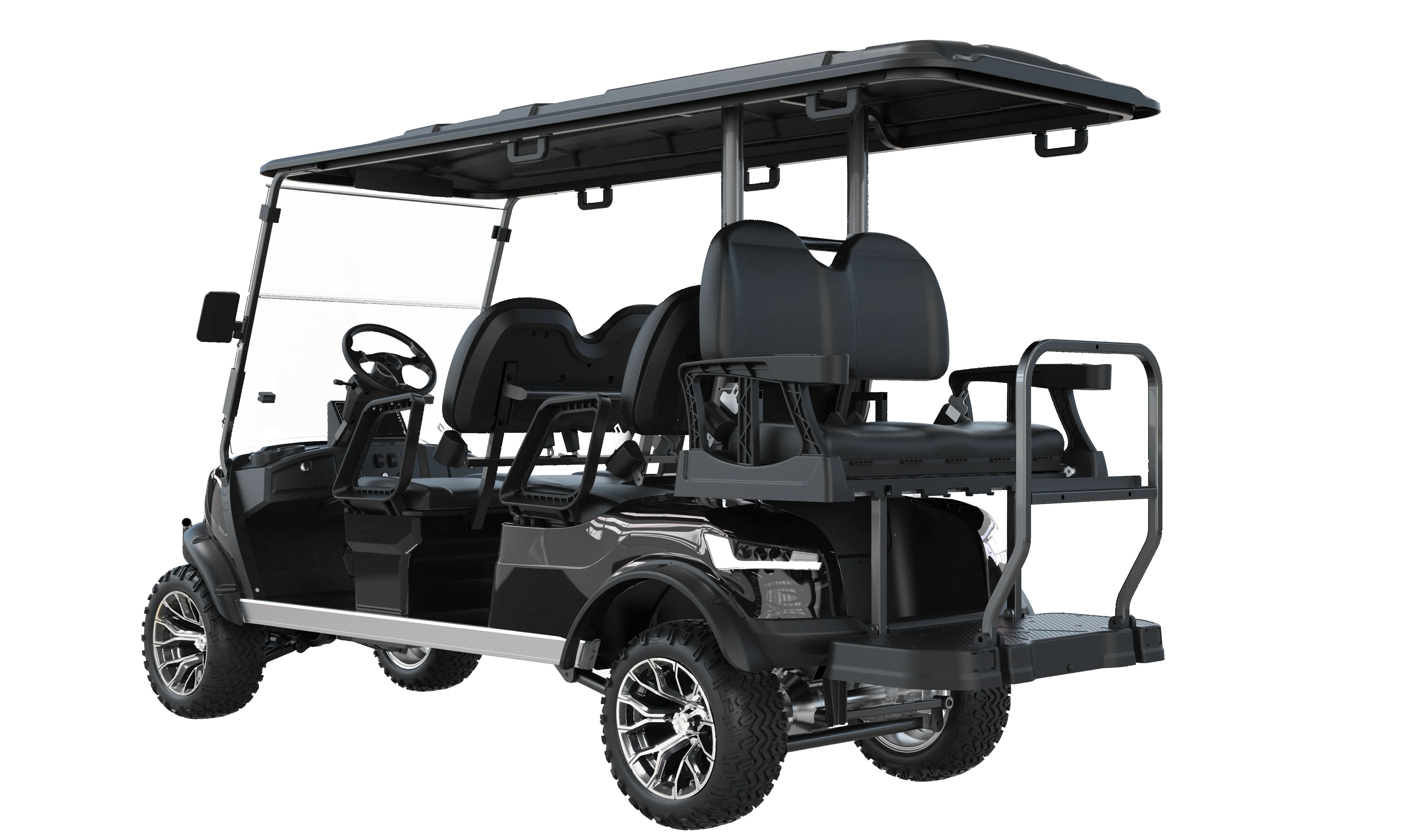 Chinese Cheap Cengo NL-JZ4+2.G 4+2 Passengers Lifted Electric Golf Cart for Golf Club and Hotel