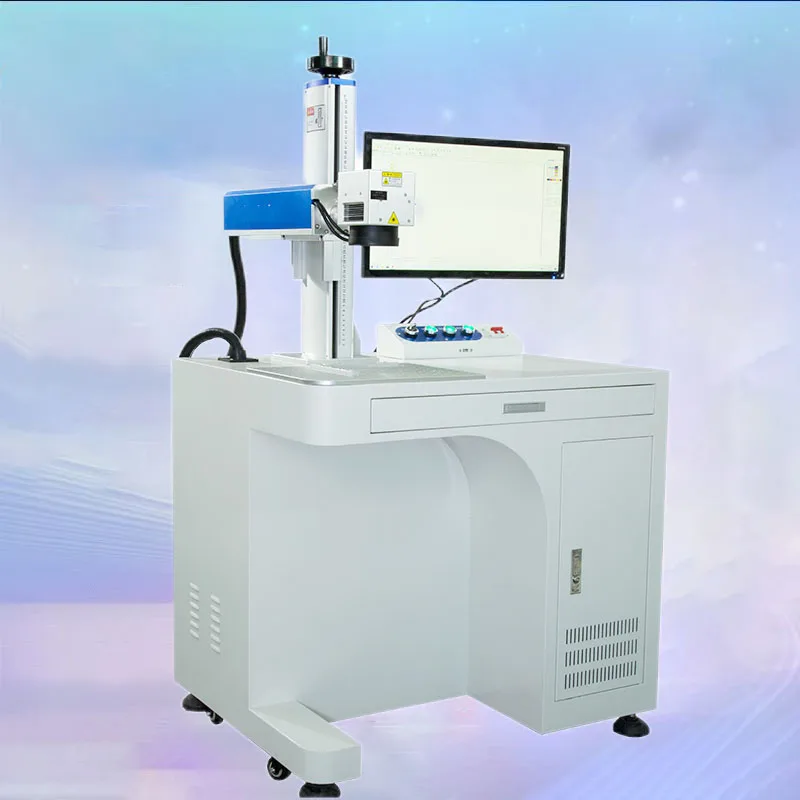 High Quality and Accuracy Handheld Desk Type Fiber Laser Marking Machine for Metal Hard Materials