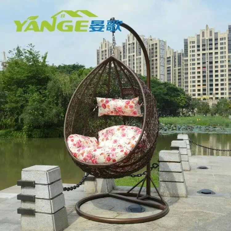 Садовый набор, уличная металлическая мебель, ротанговый качающийся стул, качели для патио
