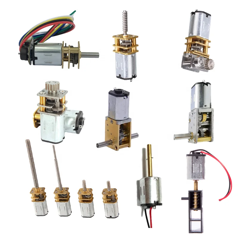 Custom Low Noise Mini 1.5v 3v 5v 6v 9v 12v Differential Speed DC Gear Encoder Motors N20 DC Electric Motor for Smart Lock Robot