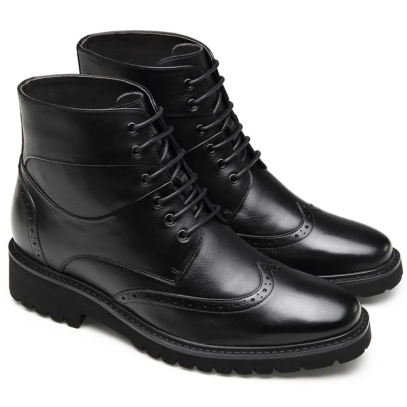 Оптовая продажа с фабрики, высококачественные мужские деловые ботинки из натуральной кожи, увеличивающие рост ботинки