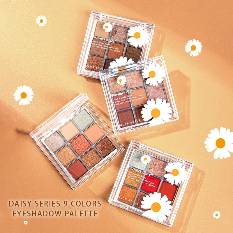 Косметика Макияж 9 Пан ярких цветов лучшие тени для век Палетка индивидуальный логотип палитра теней для век