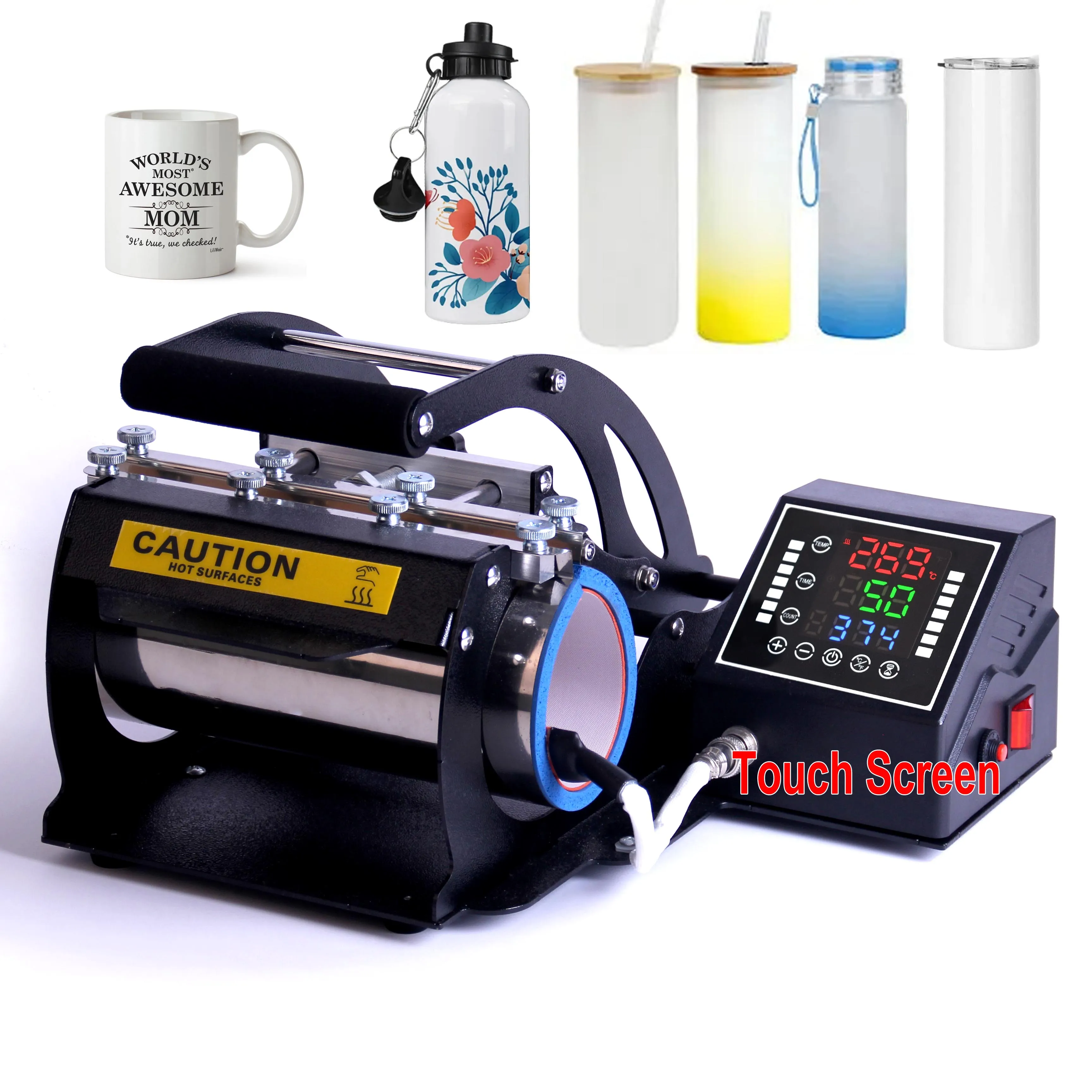 Easy Use DIY 15oz 20oz 30oz 15 20 30 oz Straight Skinny Bottle Tumbler Sublimation Printing Bottle Tumbler Heat Press Machines