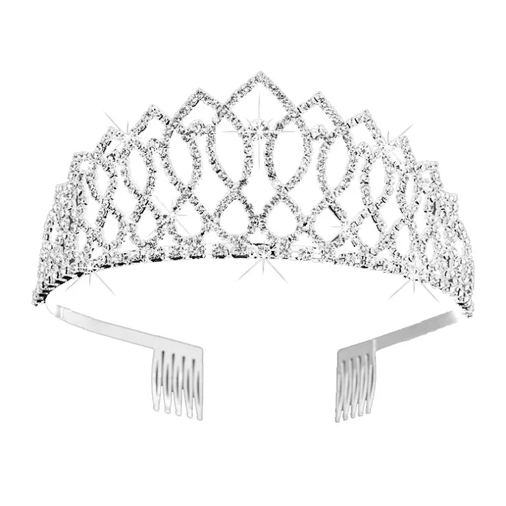 
Crystal Rhinestone Bejeweled Bridal Headdress Hair Accessories Wedding Hair Decoration Crown 