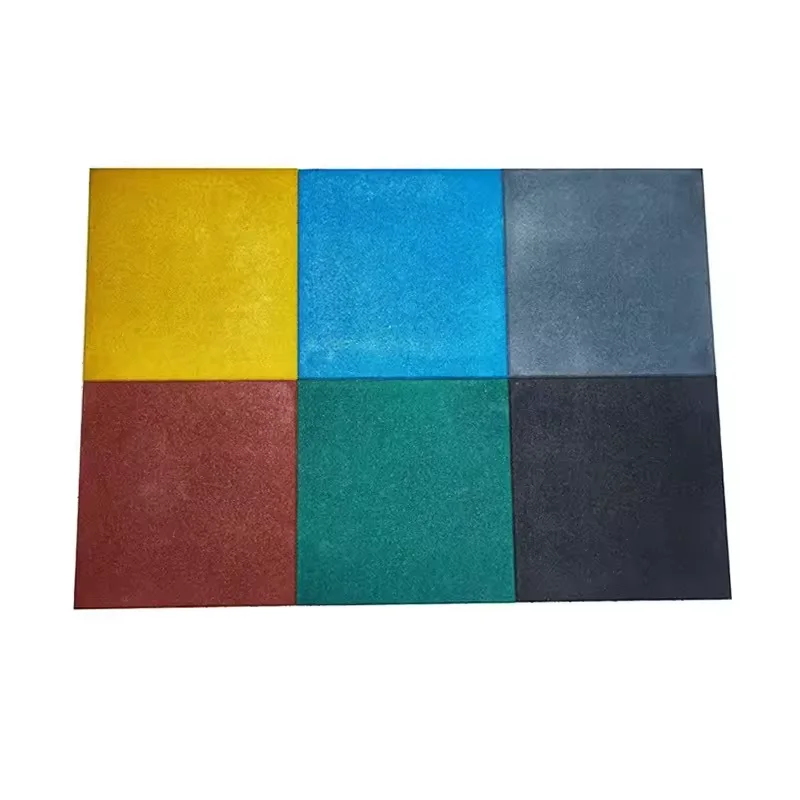 Anti-pressure Wear-resistant Indoor Gym Rubber Floor Mat Safe and easy to install floor damping pads gym rubber bricks