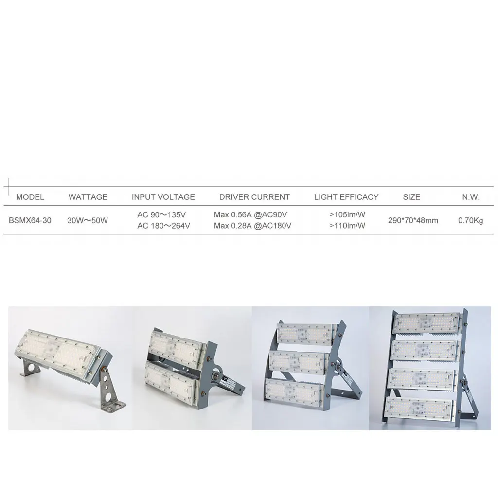 Driver on board driverless ac led light module for 50w street light 50000h 3-5 years warranty