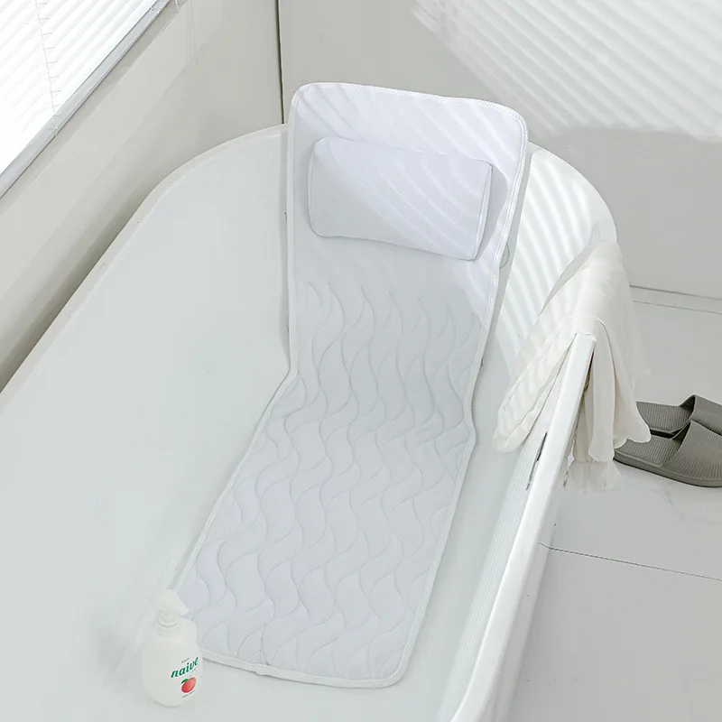 Bathroom Pillow Hotel Bathtub Cushion Bath Pillow With Hook And Suction Cup