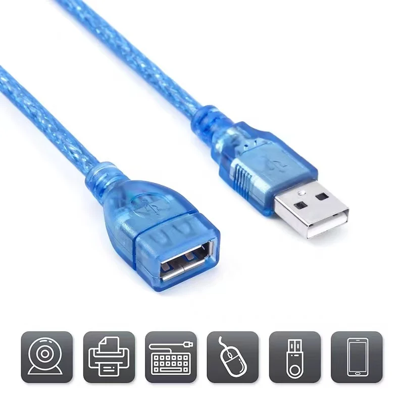Manufacturers supply usb2.0 cable usb male to female data cable 1.5m pure copper double shielded extension cable