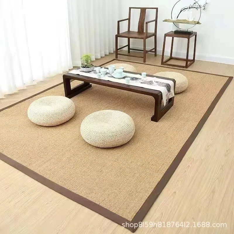 Japanese style tapis salon rectangle carpets and rugs living room Anti -slip runner rugs modern and large Jute Rugs
