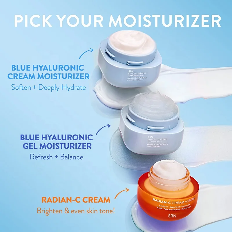 OEM Natural Hyaluronic Acid Moisturizing Cream Essential Moisture Super Revitalizing Face  Moisturizer Cream