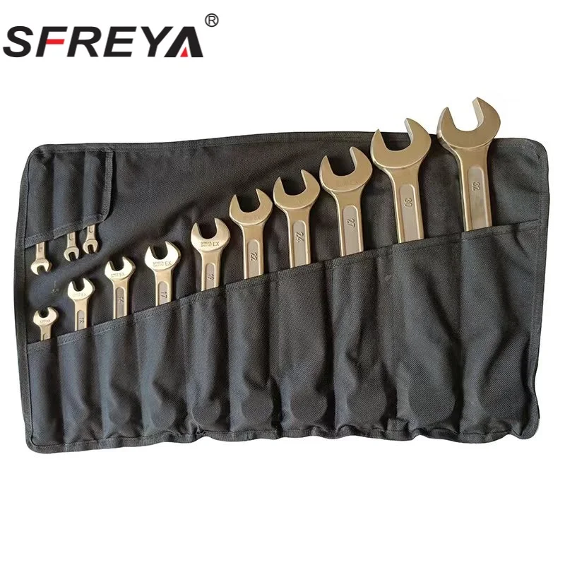 SFREYA Non Sparking Non Magnetic Beryllium Copper Tools Aluminum Bronze Tools Combination Wrench Set
