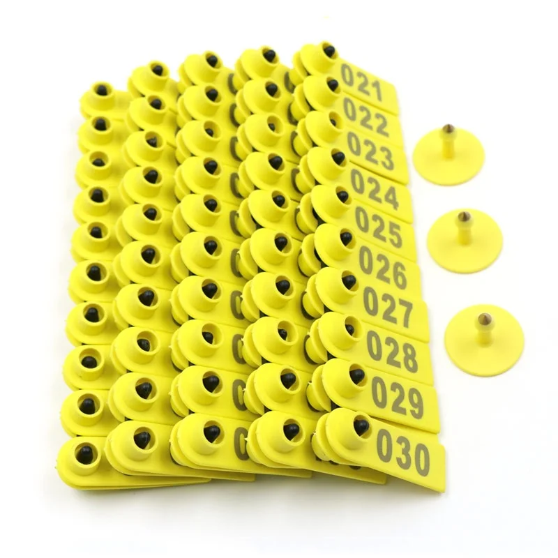 Customize Copper Metal Head TPU Animal Earring Tags Laser Goat and Sheep Ear Tag