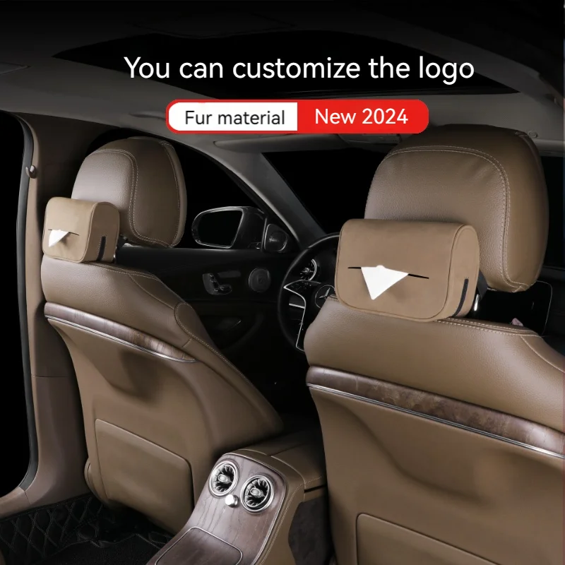 Car Tissue Box Towel Sets Leather Towel Holder Hanging Storage Decoration Accessories