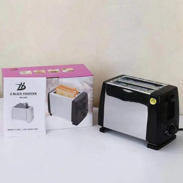 New Style 2 Slice Manual Bread Toaster Bread Sandwich Automatic Stainless Steel Electronic 2 Slice Toaster
