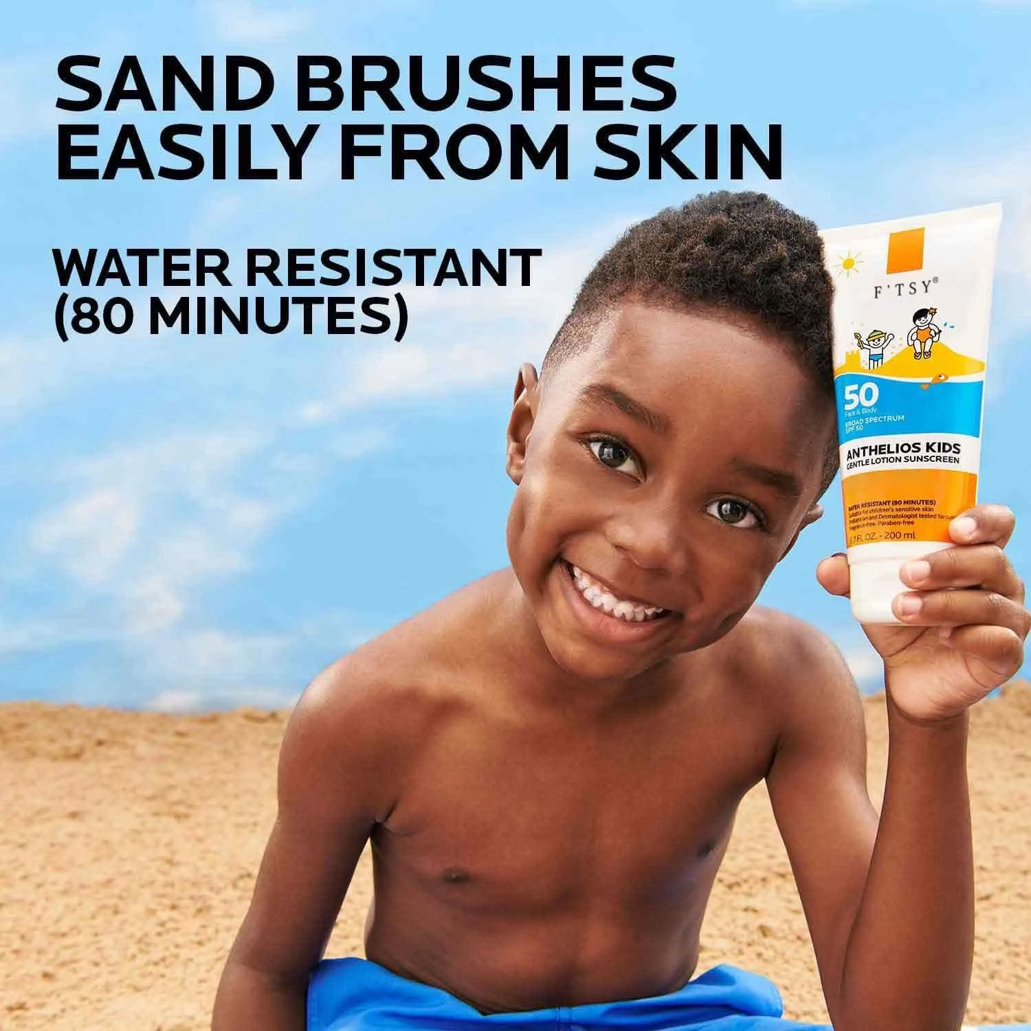 Private Label Vegan Gentle Sunscreen SPF 50 Broad Spectrum SPF Antioxidants  Sunscreen For Kids