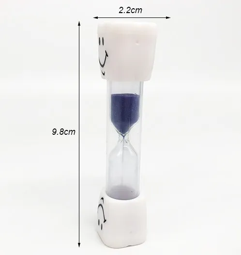 Two minute hourglass plastic shower timer