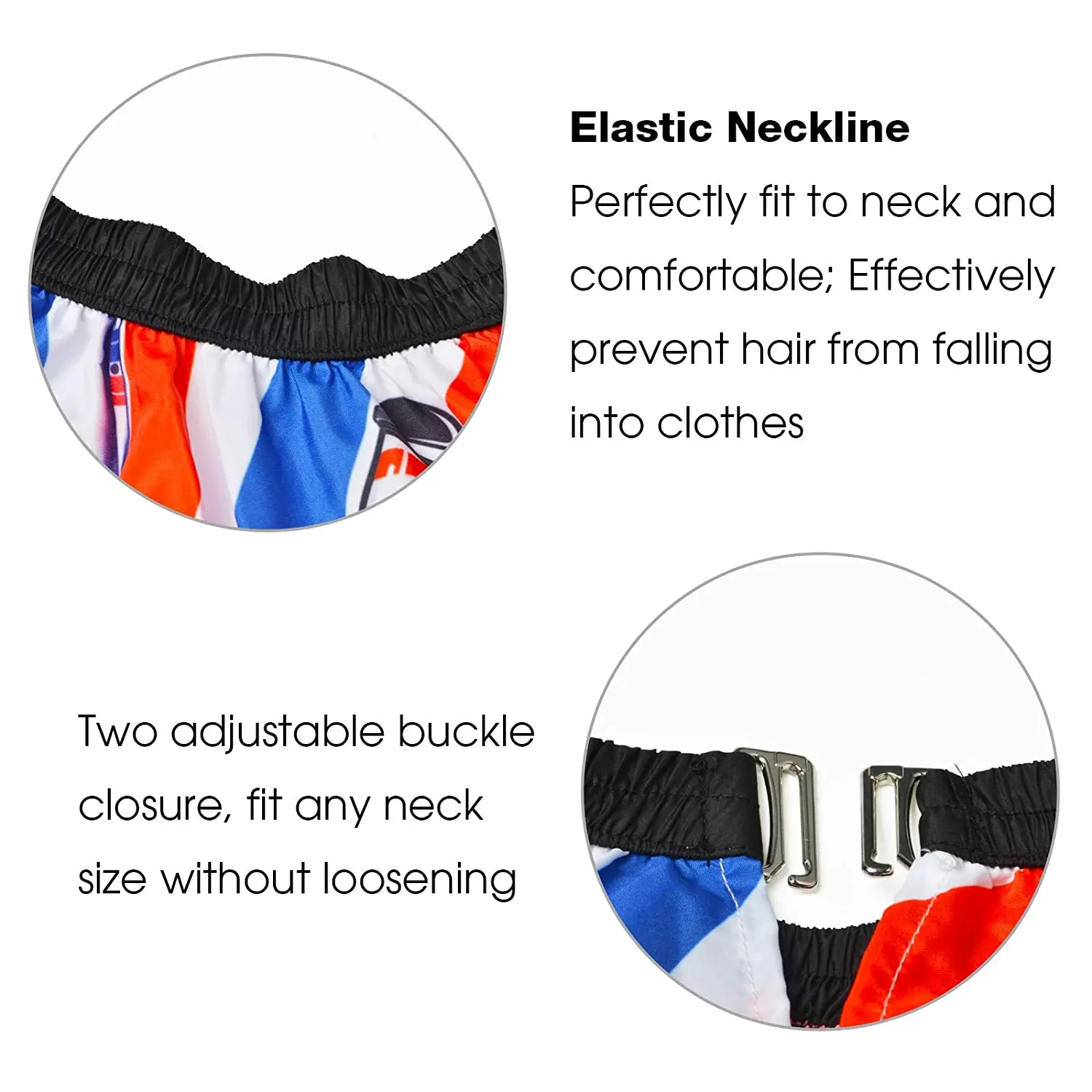 Barber capes satin fabric hair dressing cape for hair salon