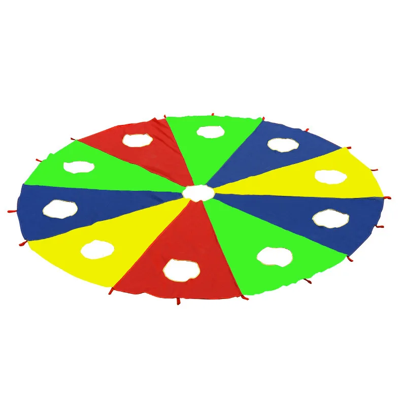 Rainbow Umbrella Parachute Toy Whack-a-mole Children Outdoor Games Children Sports Teamwork Boys Girls Kindergarten Toys