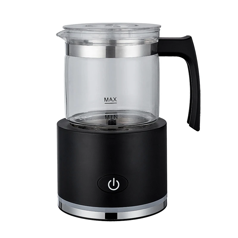 Factory Price Electric Coffee Milk Foamer Warmer Automatic Magnetic Drive Glass Milk Frother