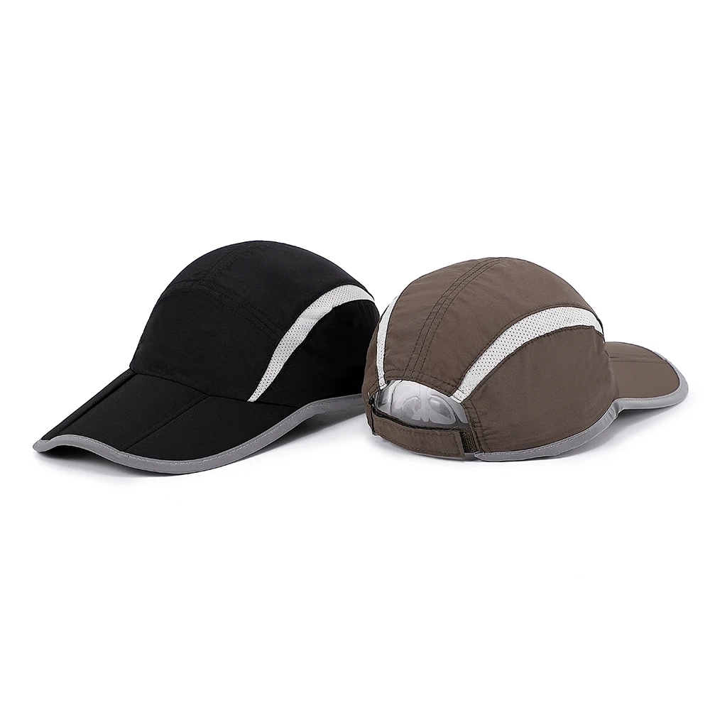 high quality embroidery custom logo 6 panel custom baseball hat nylon sports quick dry cap truck mesh fitted sports cap