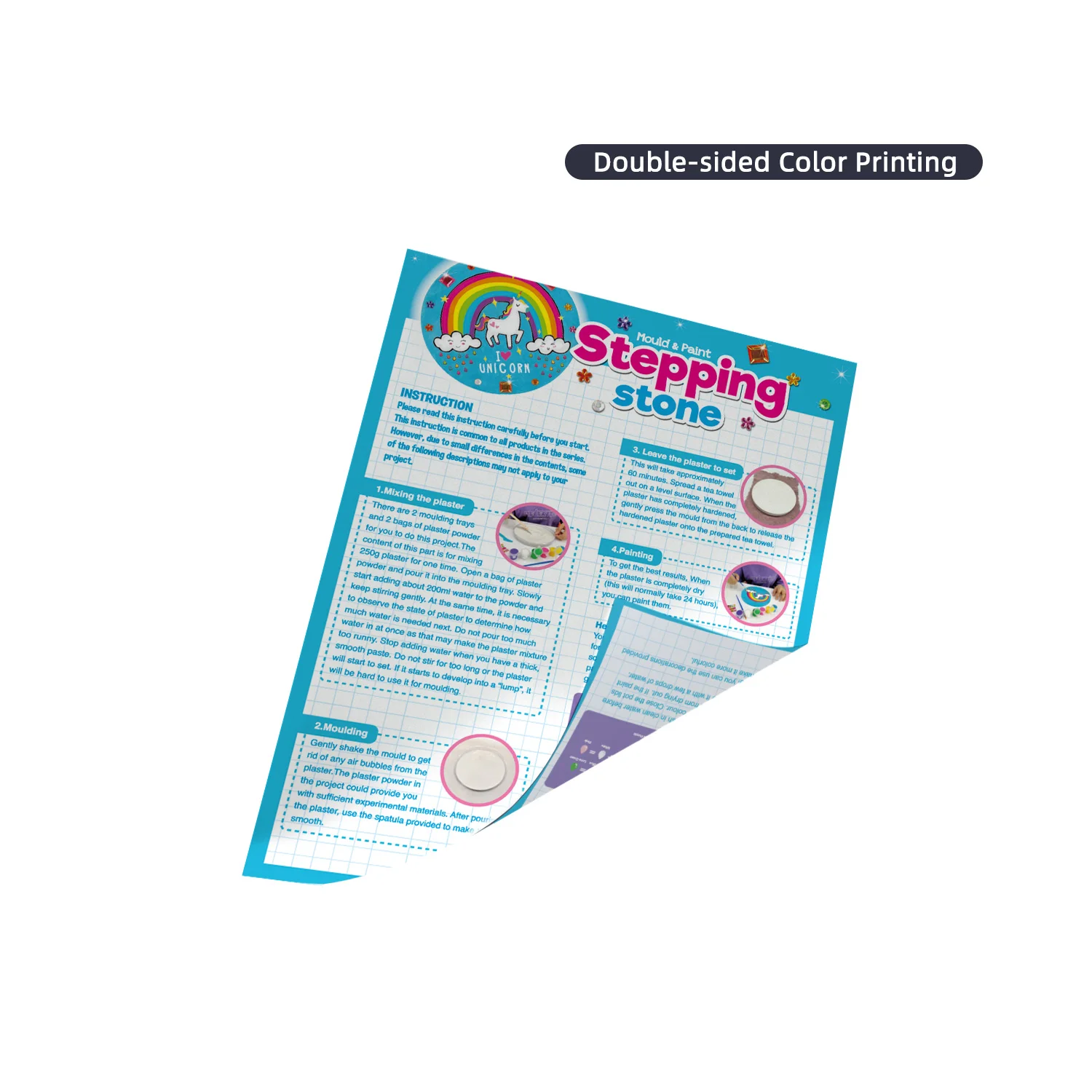 Birthday Holiday Gifts Art And Crafts Kit For Kids 6 PCS Mould Paint Unicorn Fairy Painting Set Toy Plaster DIY Drawing Painting