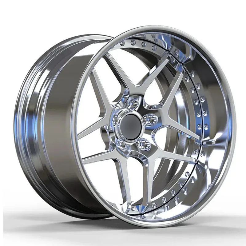 Chrome Lip Chrome Center Deep Dish Forged Wheels 18 19 20 21 22 23 24 26 Inch Custom Aluminium Alloy Forged Rims For Cars