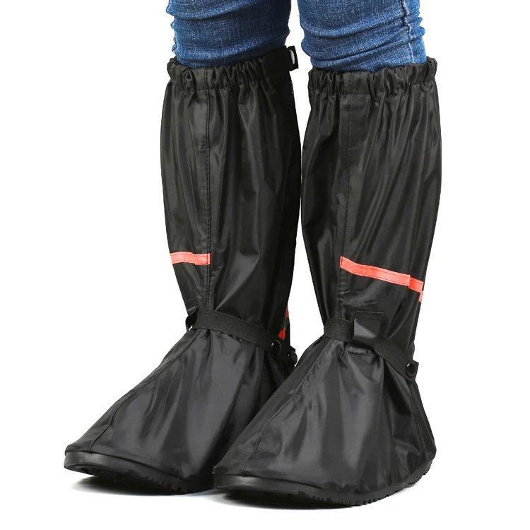 PVC Long Antislip Motorcycle Rain Shoe Cover Non Slip Overshoes Reusable Waterproof Rain Boot Cover