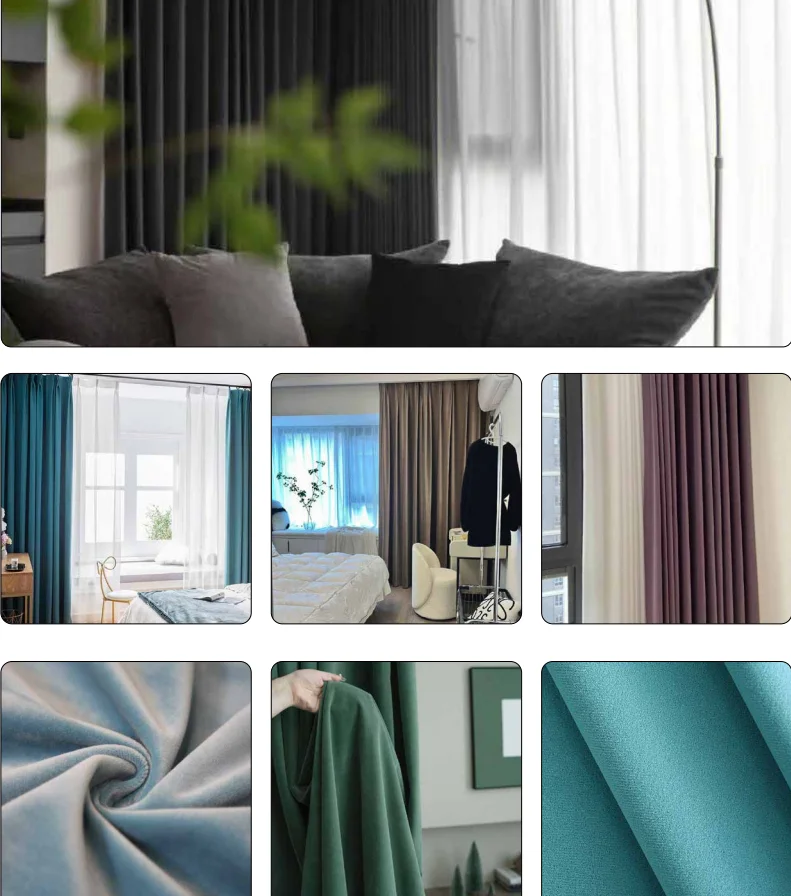 100 % blackout  Sofa Polyester Shading Fabric for Curtains factory