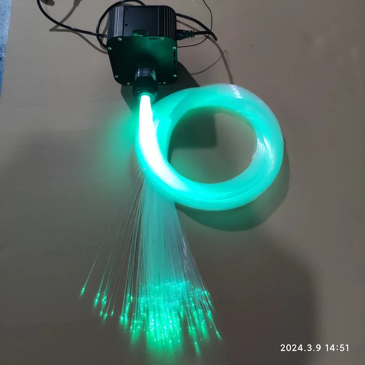 2 sizes fiber 27W AC220V RGB fiber optic lights kits 400+200pcs 3meters (0.75mm +1.5mm) fiber optic with twinkle for room ceiling star