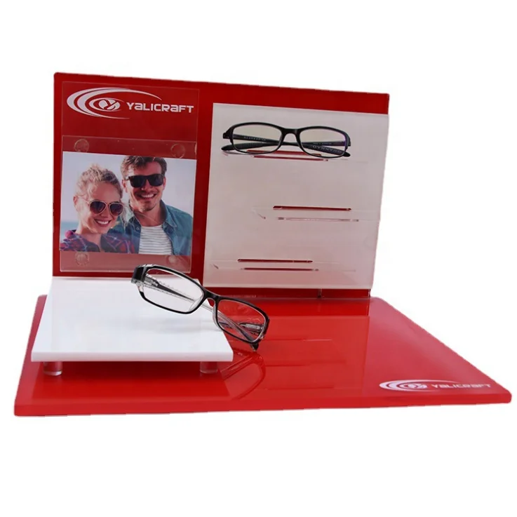 Desktop plexiglass sunglasses display stand sunglasses display rack eyeglasses display rod