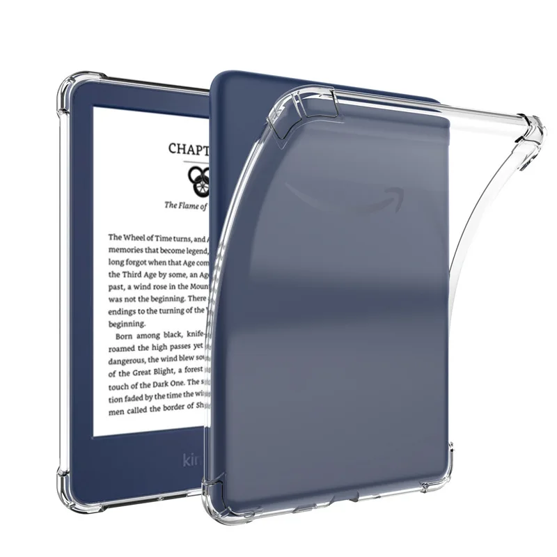 Crystal Transparent Case with Four Corner Air Bumper Soft TPU Protective Cover For Kindle fire HD10 2023 Paperwhite 5