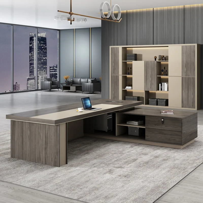 Modern Design Office Table Furniture Ceo Manager Executive Desk Boss Executive Office Desk L Shape With Drawer