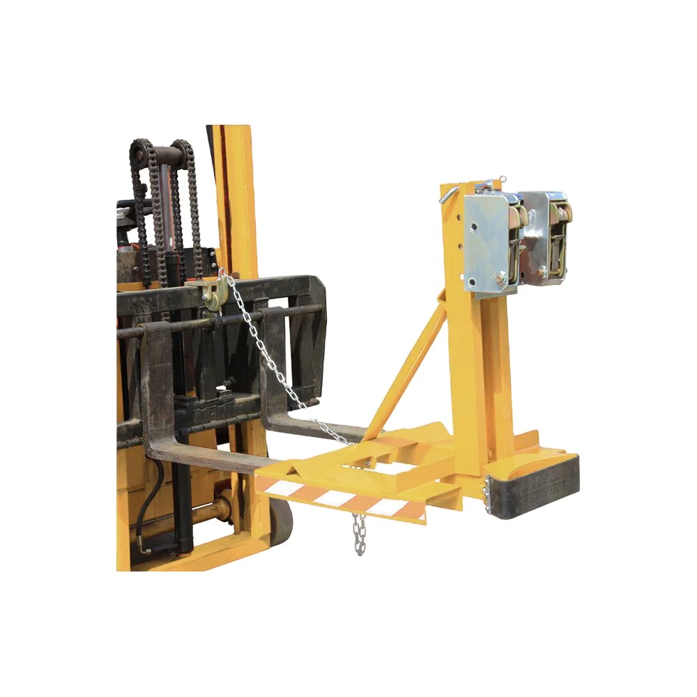 500kg Heavy duty forklift mounted Oil Drum clamp lifter grab 55 gallon for forklift