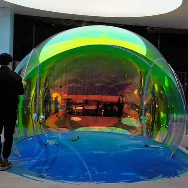 Indoor Display Big Rainbow Acrylic Ball, Indoor Acrylic Sphere With Rainbow Colors, Big Decoration Ball