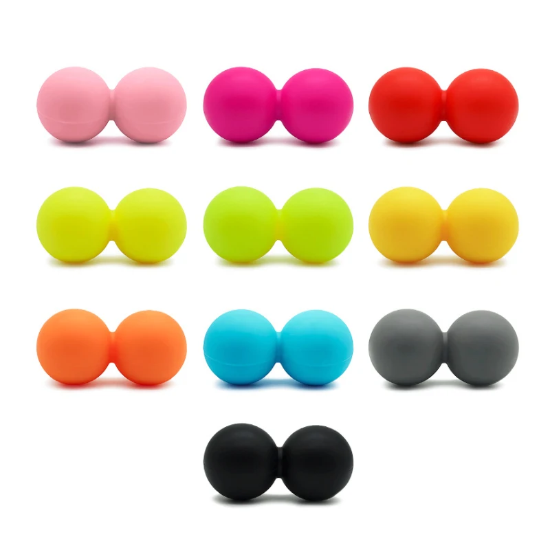 
Silicone Massage ball Lacrosse ball manufacturer hockey Peanut ball factory 