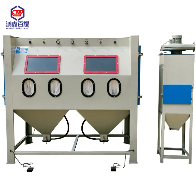 
BY-2010 Multi Stations Sandblasting Cabinet Manual Sandblasting machine 