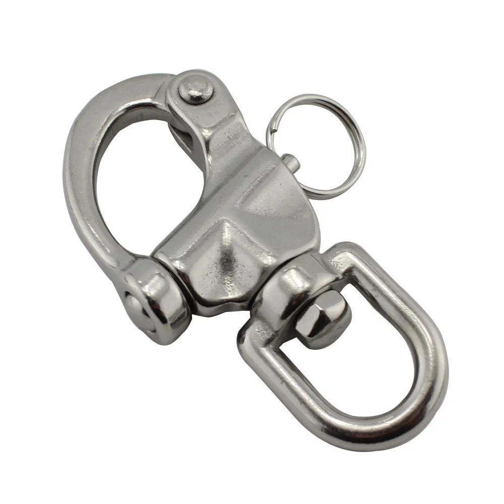 70mm Eye Swivel Snap Shackle 316 Stainless Steel for Sailboat Spinnaker Halyard