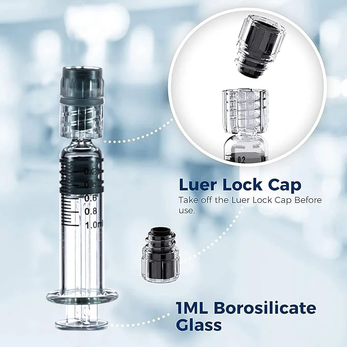 Luer Lab Cosmetic Oil Syringe  1ml   Luer Lock  borosilicate glass syringe