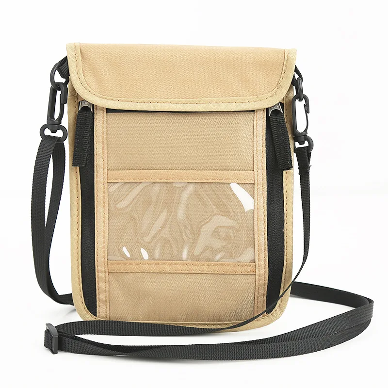 RFID anti-theft neck wallet bag Amazon travel storage passport bag