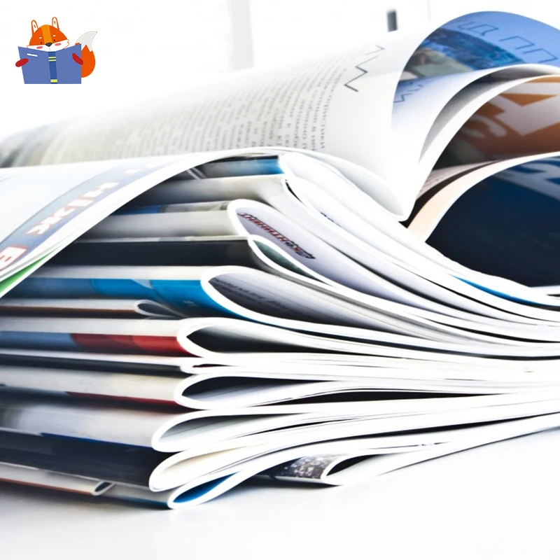 Изготовленная на заказ фабрика по требованию, стежка для седла A4 A5, мягкая обложка, художественная бумага, буклет, журнал, Книжная печать для брошюры