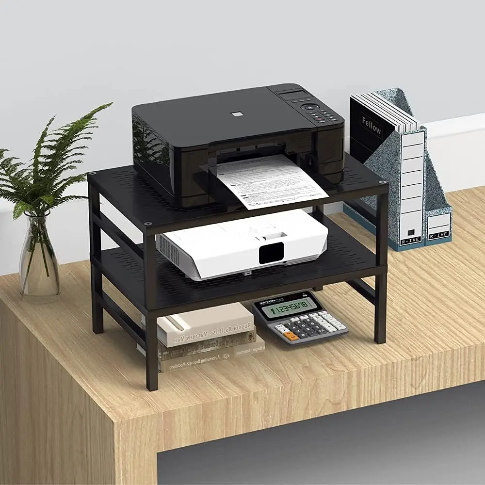 Custom Ergonomics Metal Design Monitor Stand Riser Anti-slip Metal Desk Organizer Computer Stand
