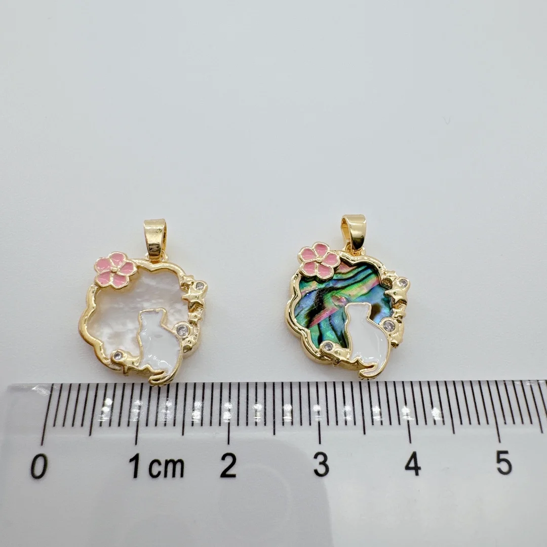 Oro Joyeria 18k Laminated Gold Wholesale Jewelry Brass Pendant Charms Accessories Women Dream Catcher Cat Fish Shell Pendants