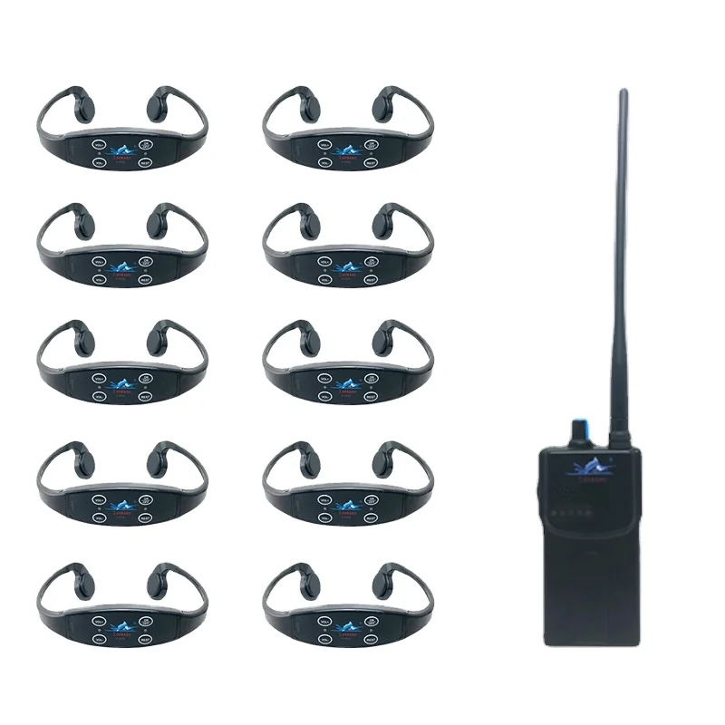  Swimming Training Tool Waterproof Bone Conduction Headphone Wireless 12 Channel FM Transmitter Earphone