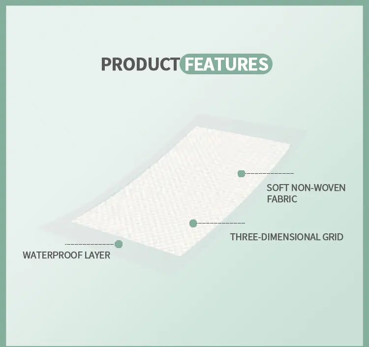fast absorbent disposable odor block waterproof 60*90 sanitary underpads for human use
