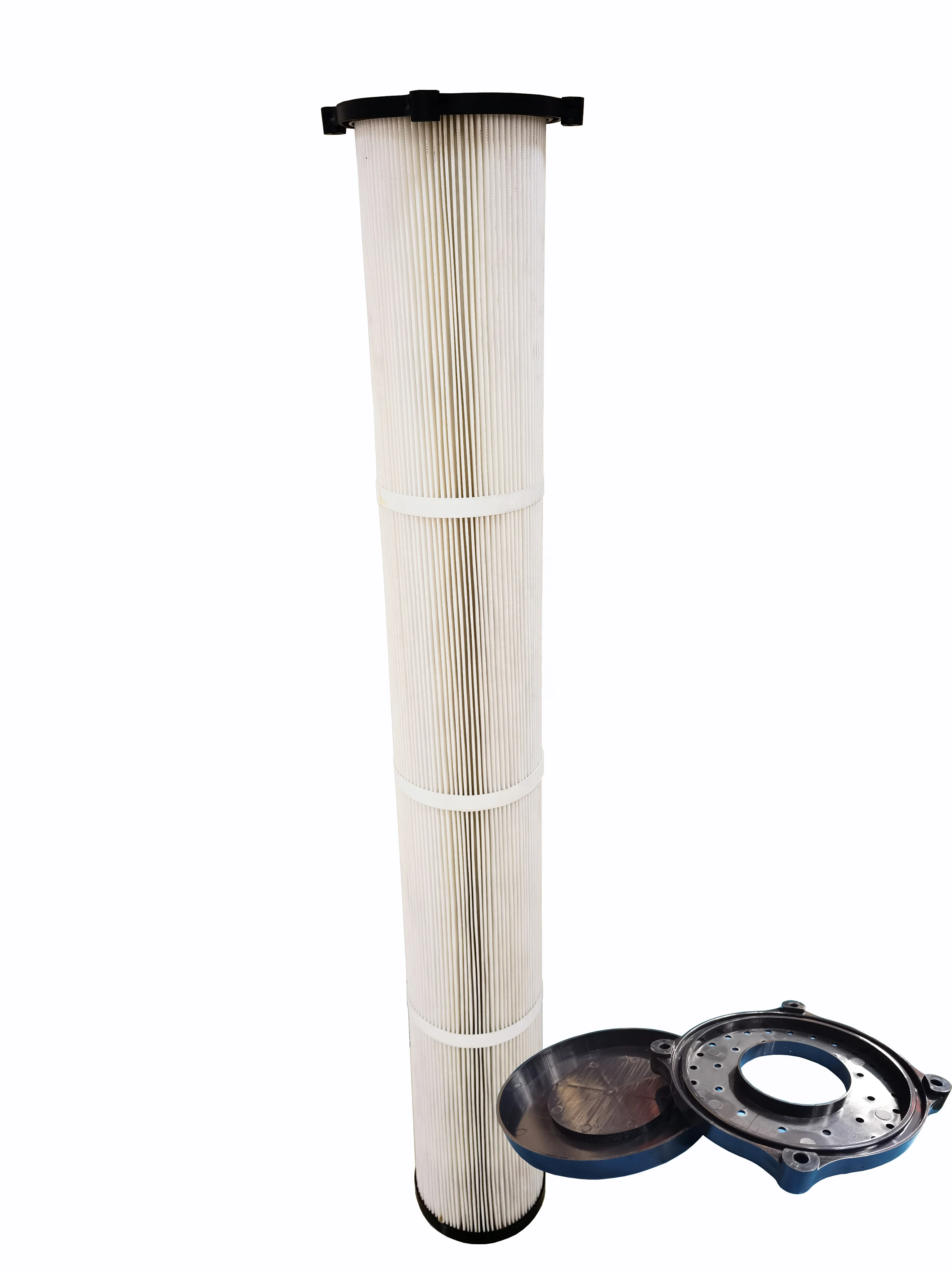 Manufacturer of Black ABS plastic filter cartridge for dust removal and  air purification equipment end cover