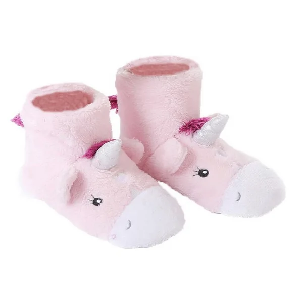 Sherpa Plush Fleece Lined Slipper Bootie Socks with Non Slipper Grippers
