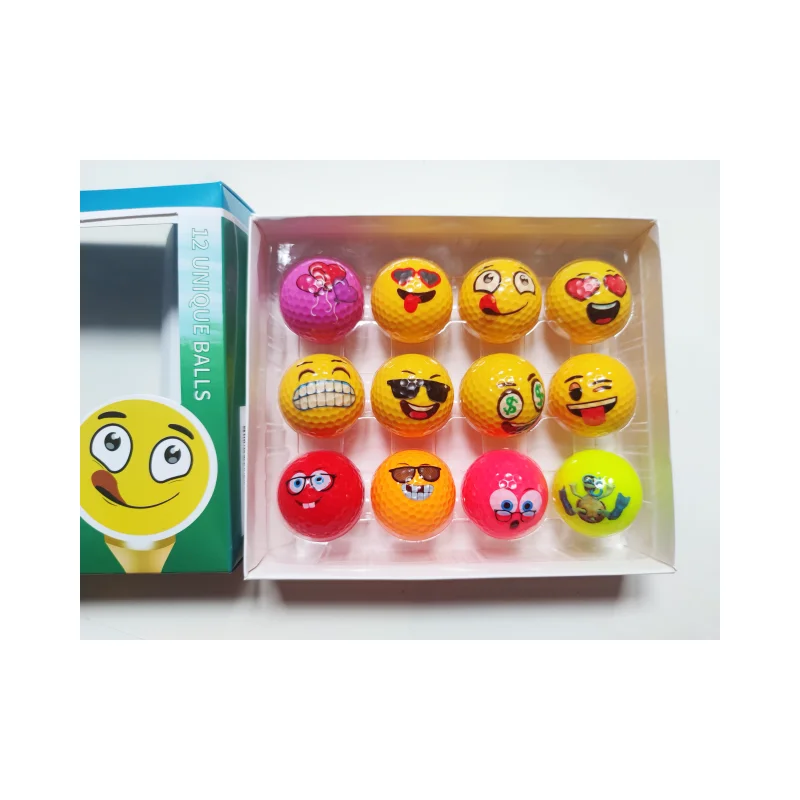 Wholesale 2 Layer golf ball gift set custom logo golf balls clamshell packaging 12 pack cuistimozable golf balls